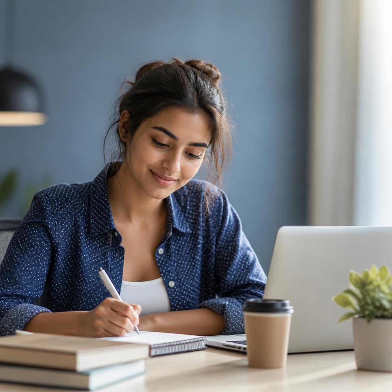 Student preparing confidently for a proctored exam